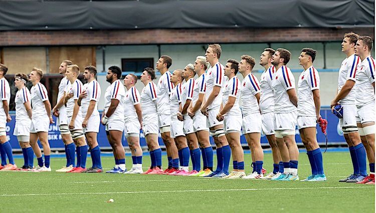 L'équipe de France de rugby ds moins de 20 ans avant le Tournoi des 6 Nations